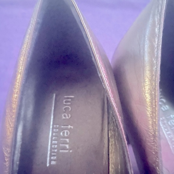 VGC Luca Ferri Silver Heels shoes Size 7 for womem - Picture 8 of 14